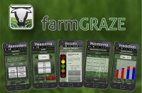 Five screens from Farm Graze application. Click to enlarge.
